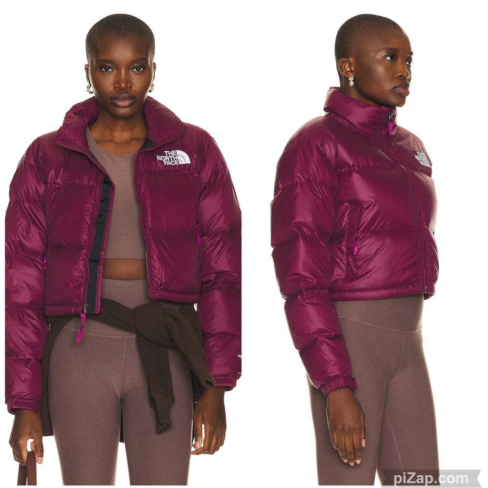 The North Face Women's Plum Cropped Puffer Jacket - Picture 2 of 7